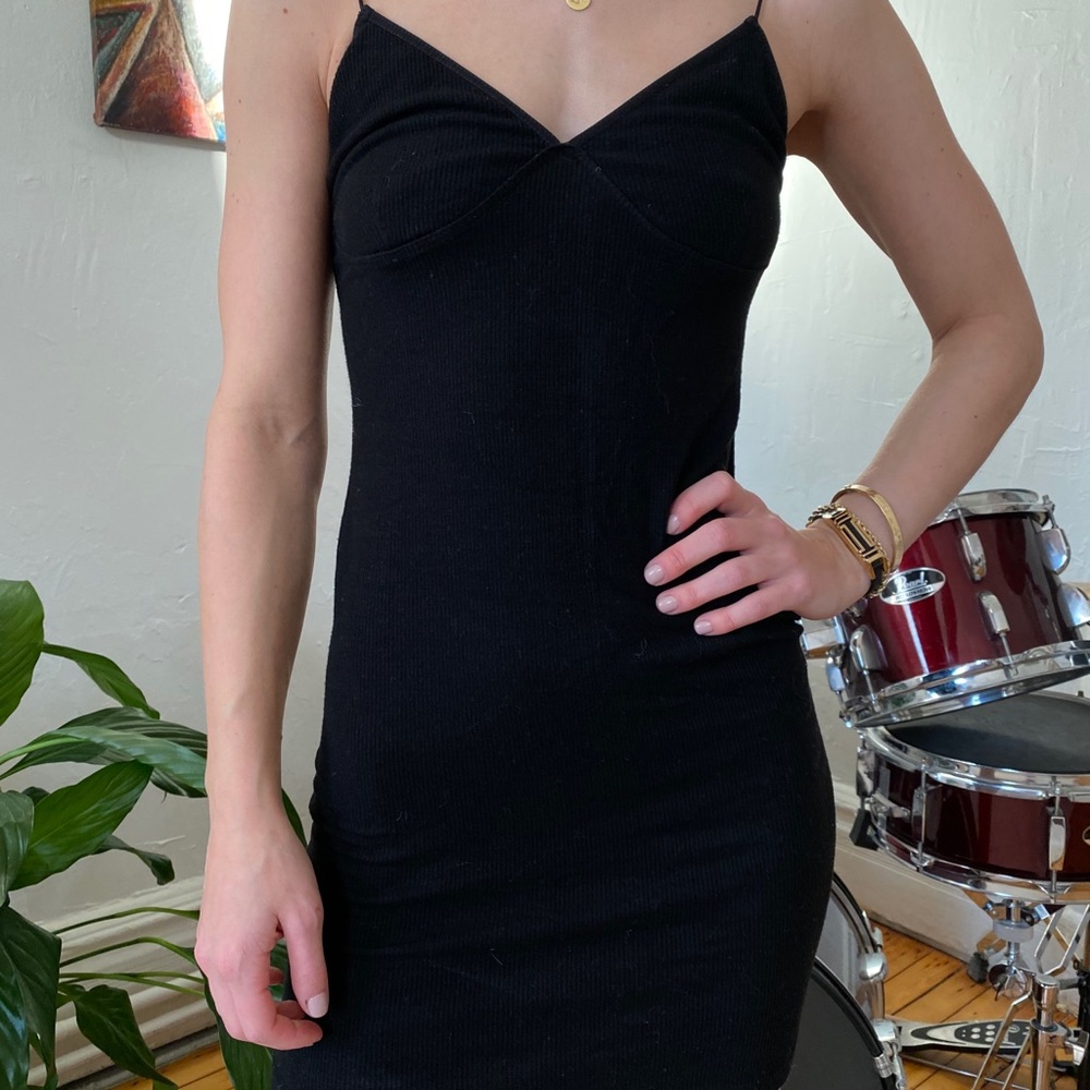 Black Tank Top Mini Dress Brandy Melville